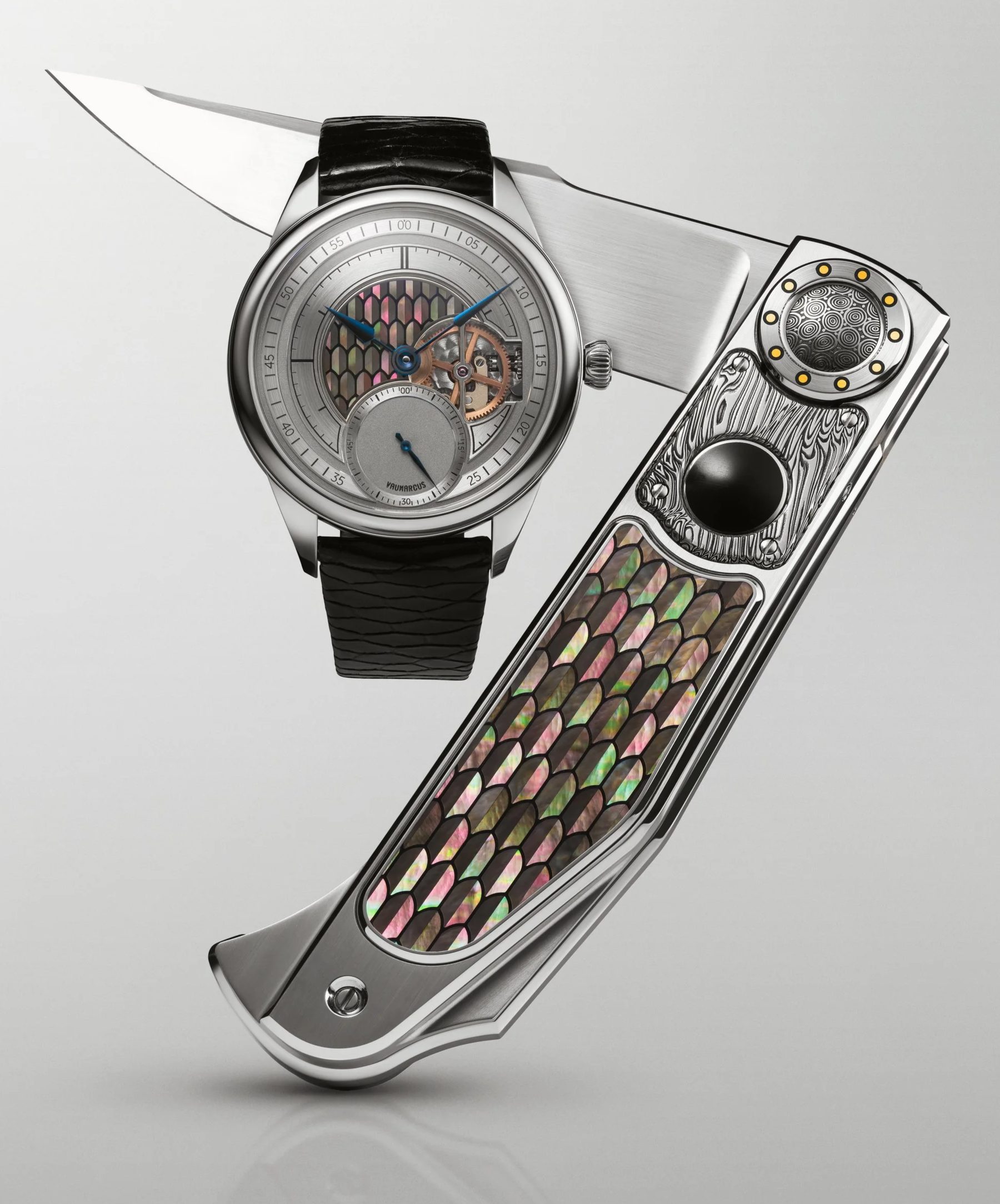 Nagoma — Soprana × Esposito · watch and knife set